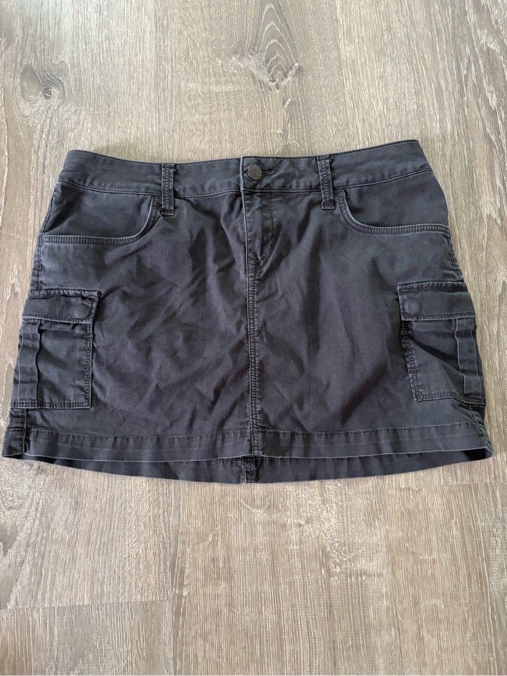 Mavi Black Cargo Mini Skirt